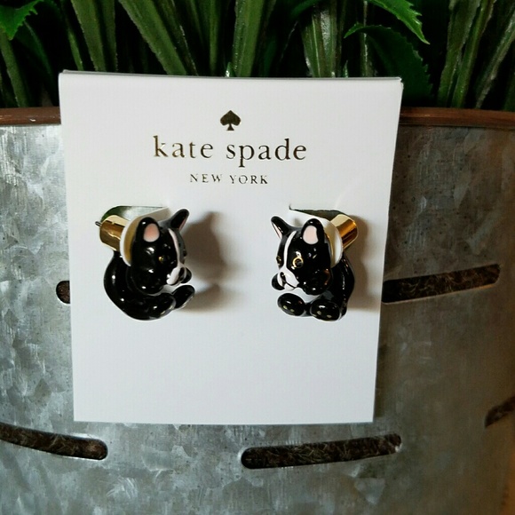Kate spade bulldog earrings ear jacket - Picture 2 of 5